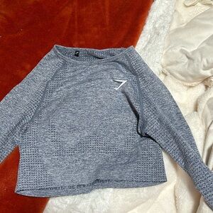 gym shark crop athletic top, barely worn